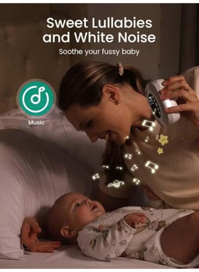 Hospital-Grade Electric Baby Nasal Aspirator - Powerful 9 Adjustable Suction Levels - Rechargeable Nose Sucker with Night Light & Soothing Lullabies - Image 5